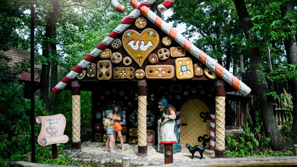 An image depicting Hansel and Gretel, a classic German fairy tale