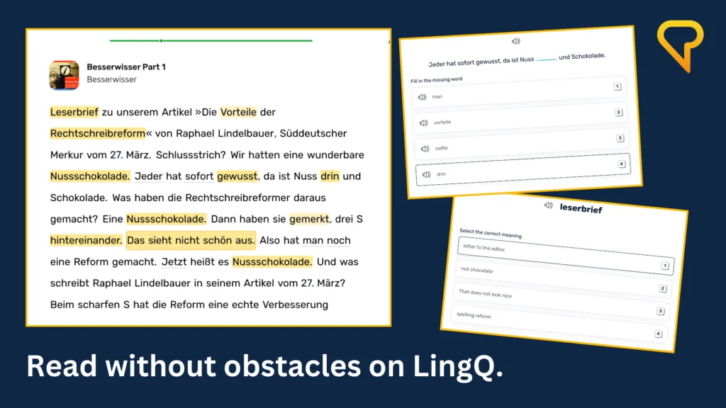 Read and review on LingQ - and understand more of what you're reading.